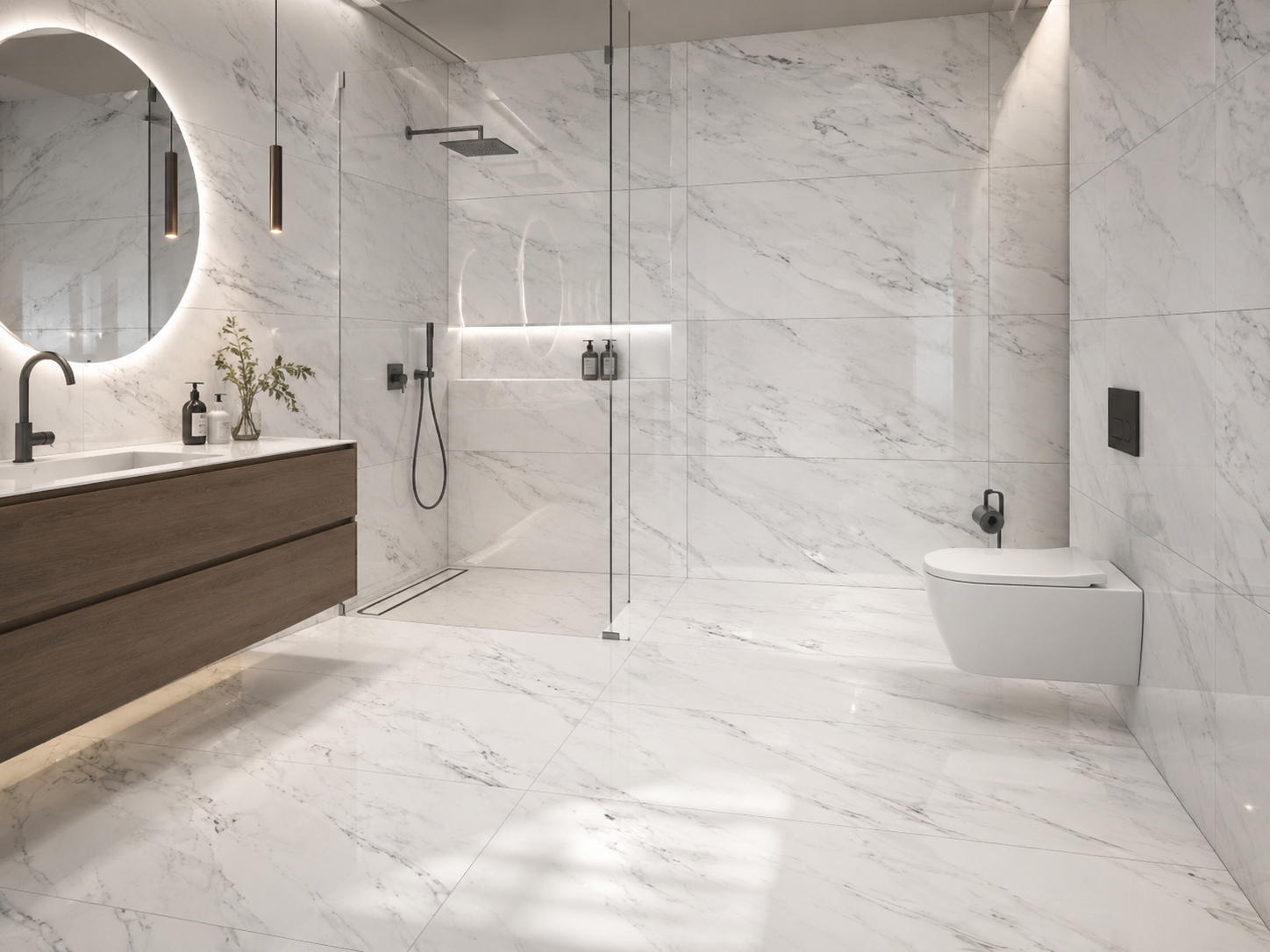 Carrara White in Kitchen