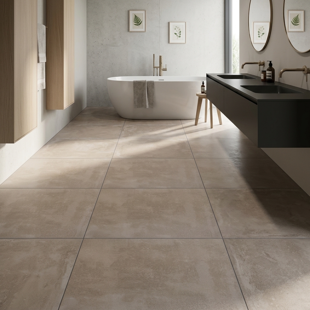 Aslen Beige in Bathroom