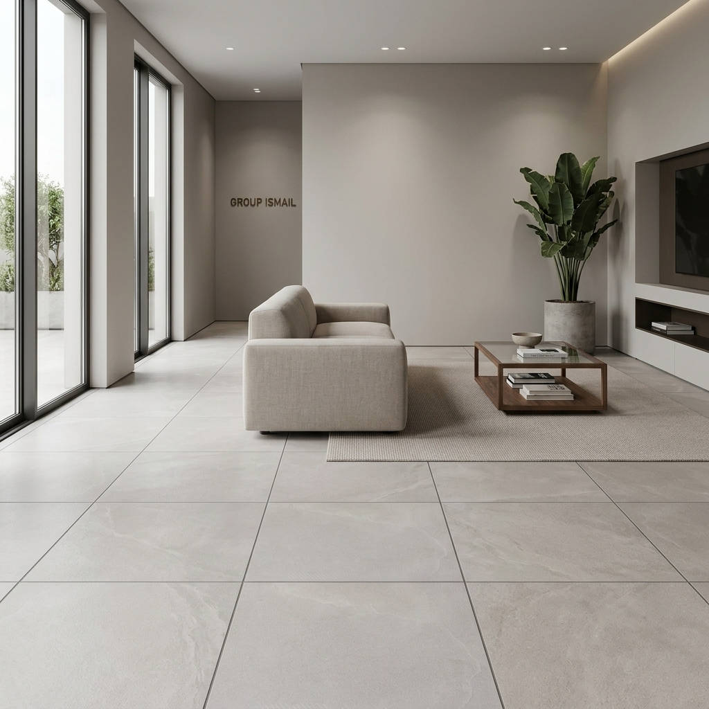 Moon stone light in Living Room