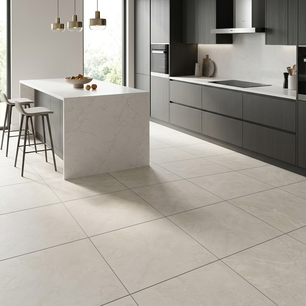 Heaven ivory floor in Kitchen