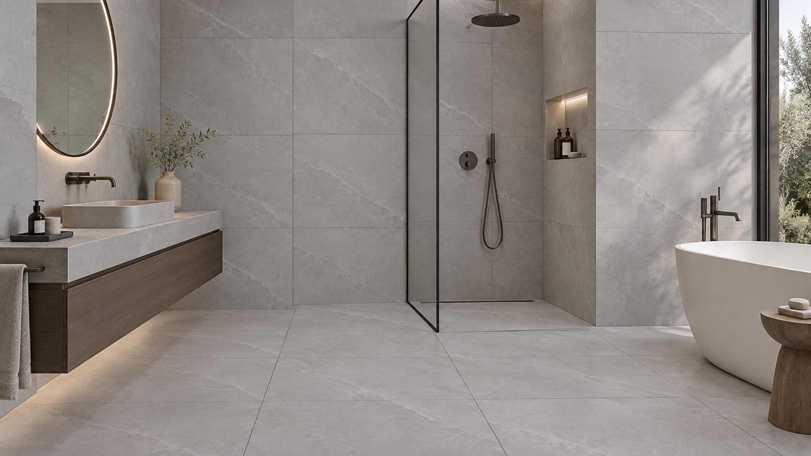 Moon stone in Bathroom